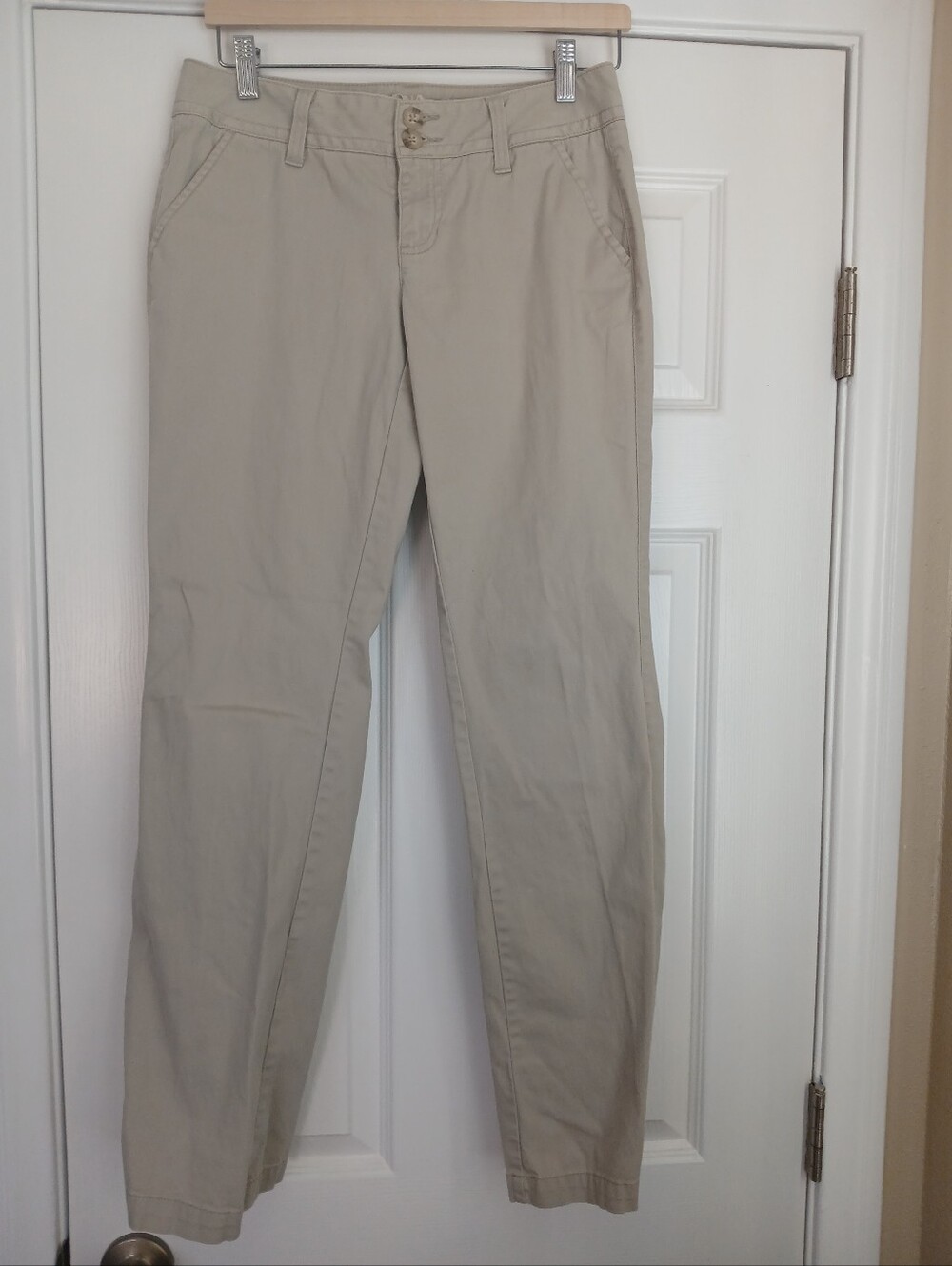 Arizona Jean Company Light Sage Green Pants with Pale Blue Trim